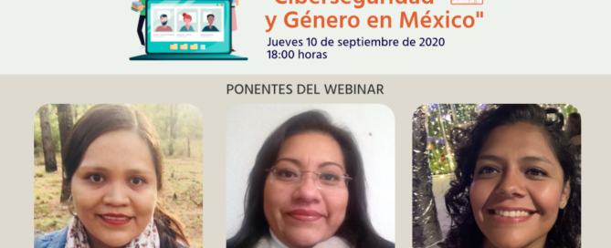 Cartel con las fotografías de las participantes al Webinar