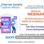 Webinar: Derechos humanos en el ámbito de la ciudadanía digital.